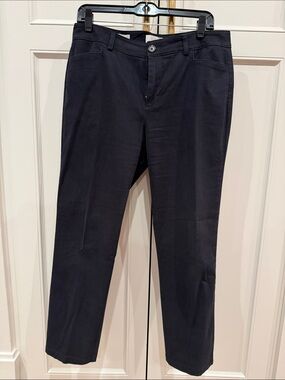 LOFT Outlet Black Straight-Leg Chinos